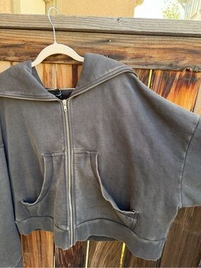 Entire Studios cropped zip up hoodie in XS